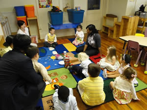 children in godly play class